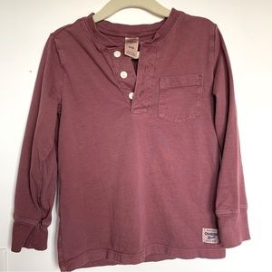 2/$20 Oshkosh Autumn Henley Boy’s Long Sleeve Shirt Size 4